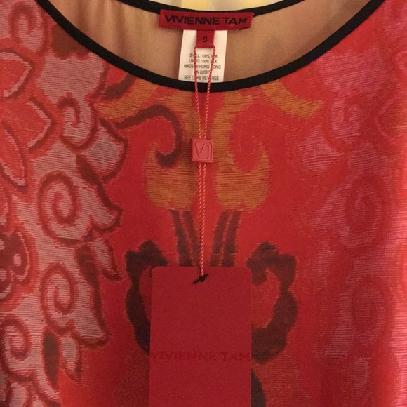 ❤️❤️❤️ NWT Vivienne Tam silk dress - Picture 2 of 5